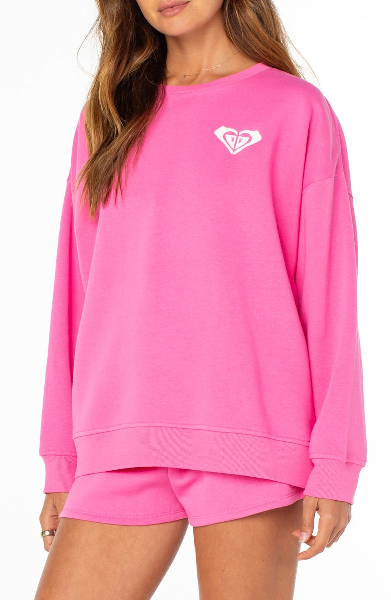 Roxy Morning Stroll Graphic Sweatshirt, Alternate, color, 