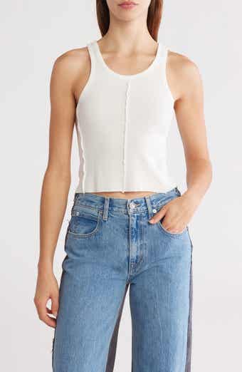 SLVRLAKE Re-Work Raw Hem Tank