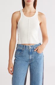 SLVRLAKE Re-Work Raw Hem Tank