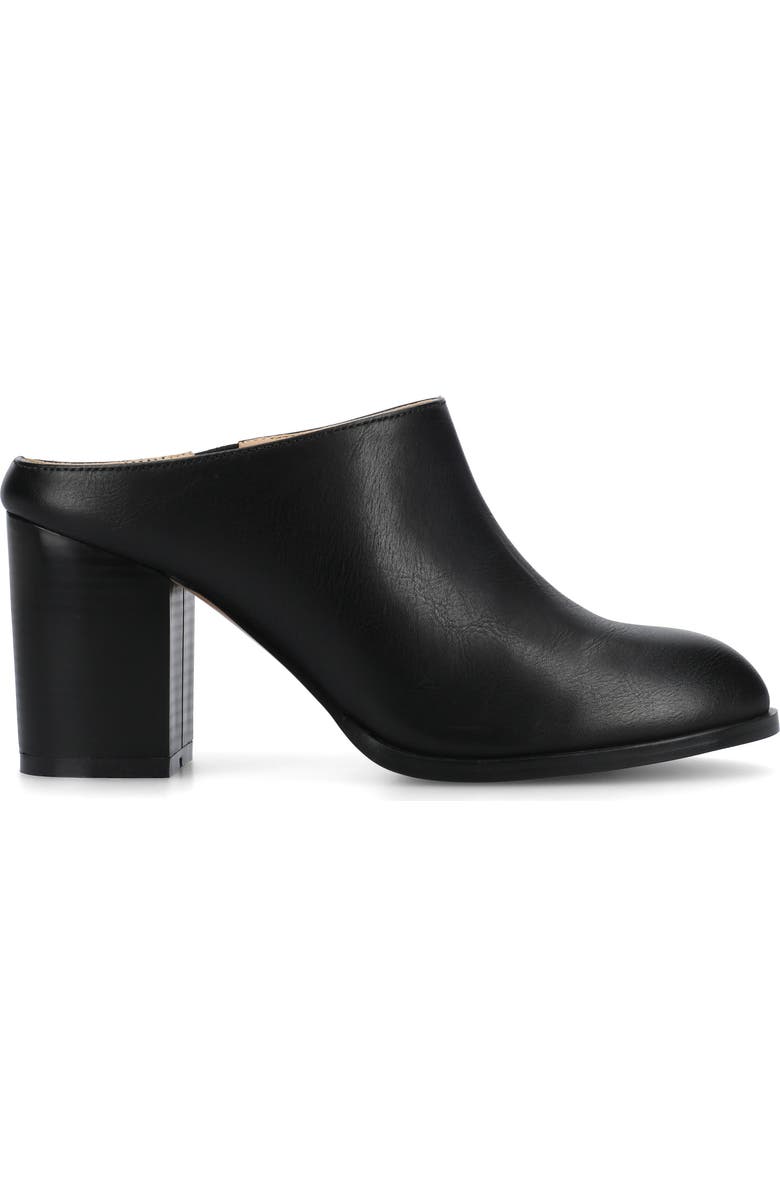 Journee Collection Kendra Block Heel Mule, Alternate, color, Black