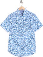 Robert Graham Aslan Short Sleeve Cotton Button-Up Shirt