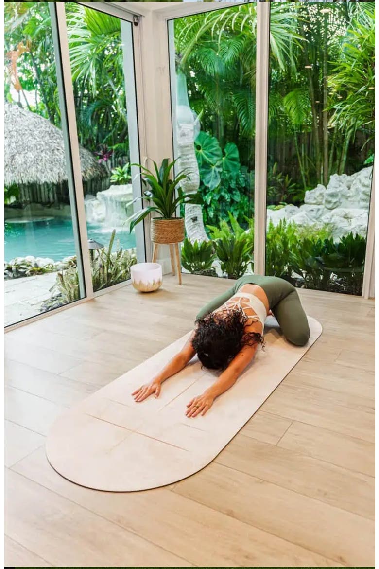 Classic - Yoga /Pilates Mat - Coconut PU - For an Unheated Flow, Alternate, color, White Marble