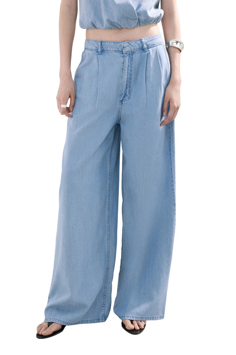 Wide Leg Trouser Jeans, Main, color, LIGHT BLUE
