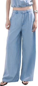 MANGO Wide Leg Trouser Jeans