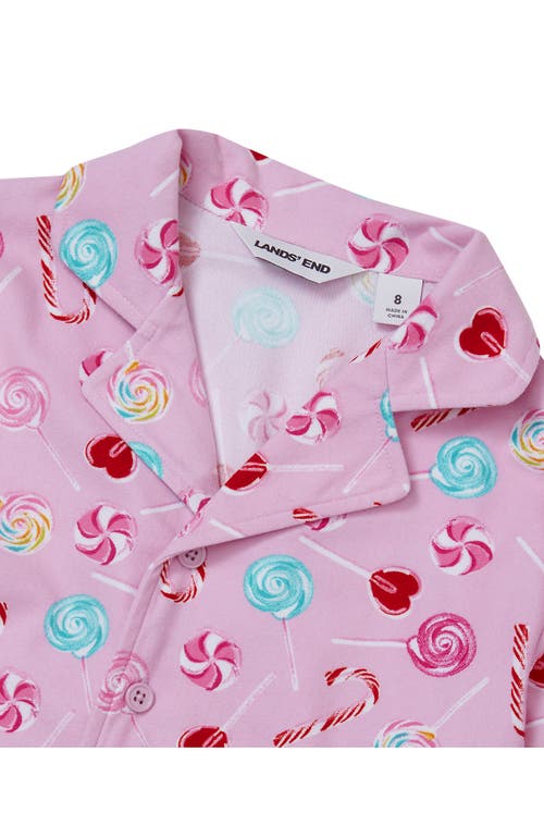 Lands' End Kids Flannel 2 Piece Pajama Set In Multi