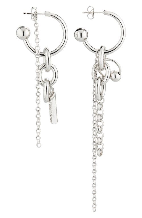 Justine Clenquet Lewis Mismatched Hoop Earrings In Metallic