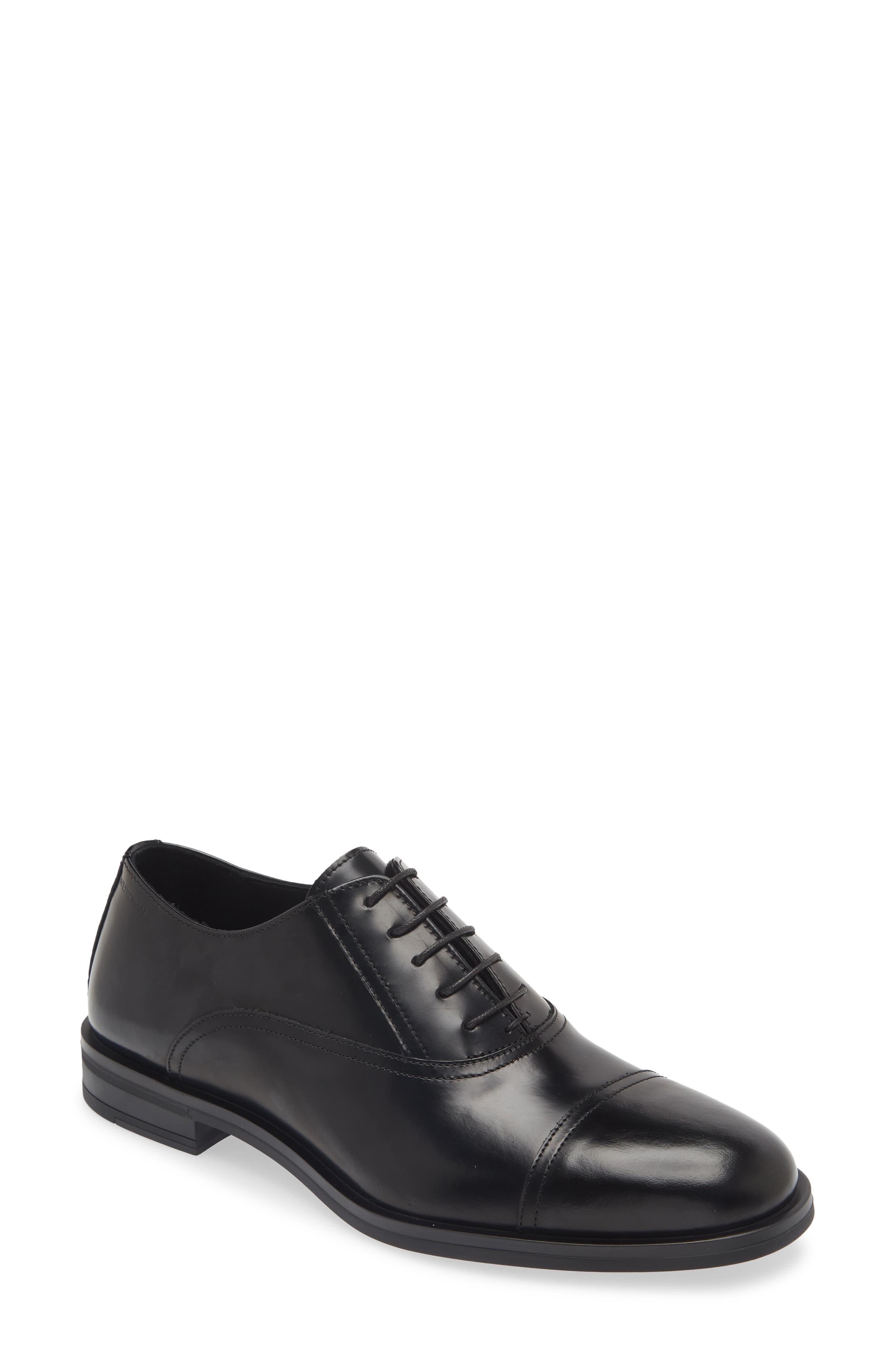Stuart Weitzman Club Classic Cap Toe Oxford, Main, color, Black