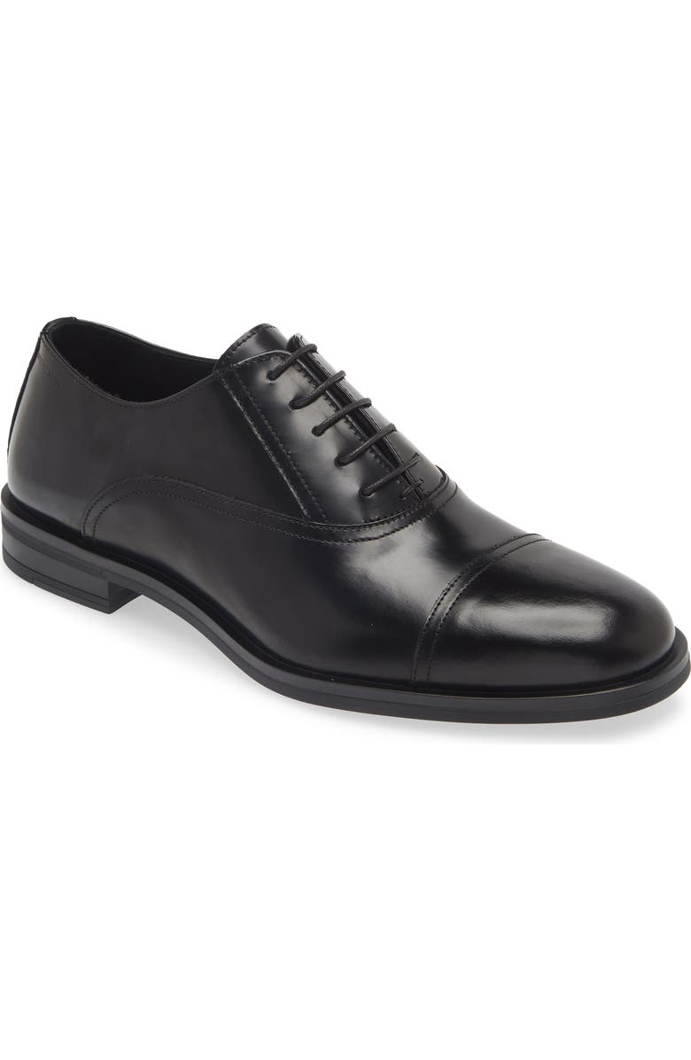 Stuart Weitzman Club Classic Cap Toe Oxford, Main, color, Black