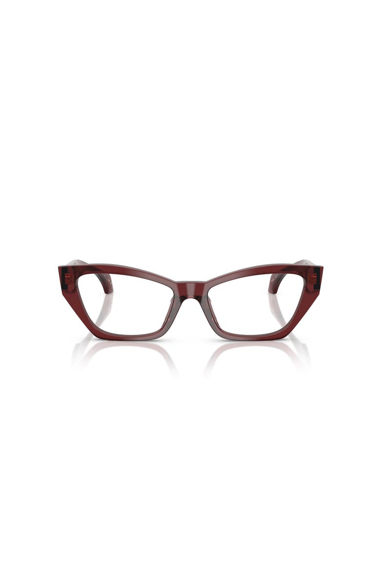 54mm Cat Eye optical glasses, Alternate, color, Red