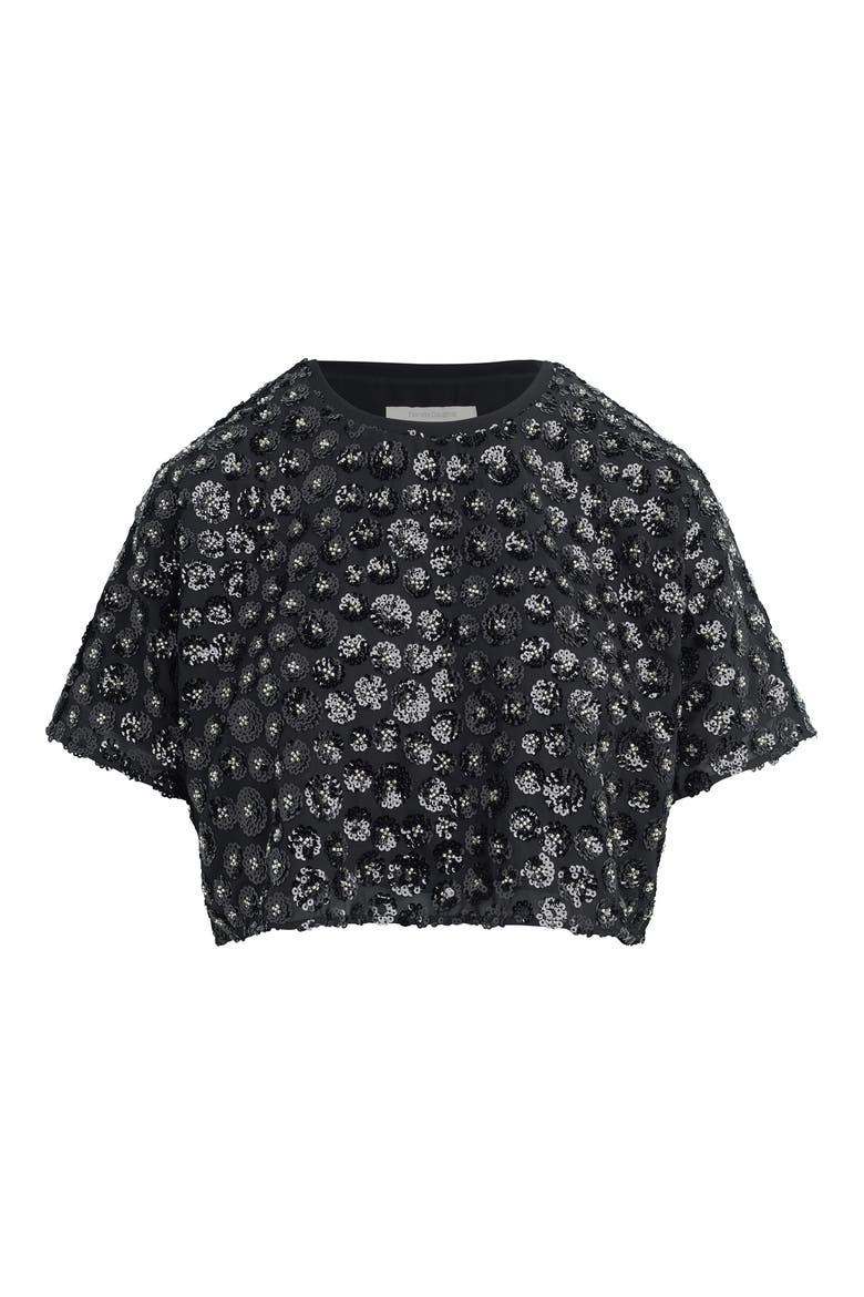 The Last Song Sequined T-shirt, Alternate, color, BLACK SPARKLE