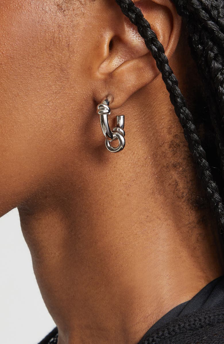 Justine Clenquet Janis Hoop Earrings, Alternate, color, Palladium