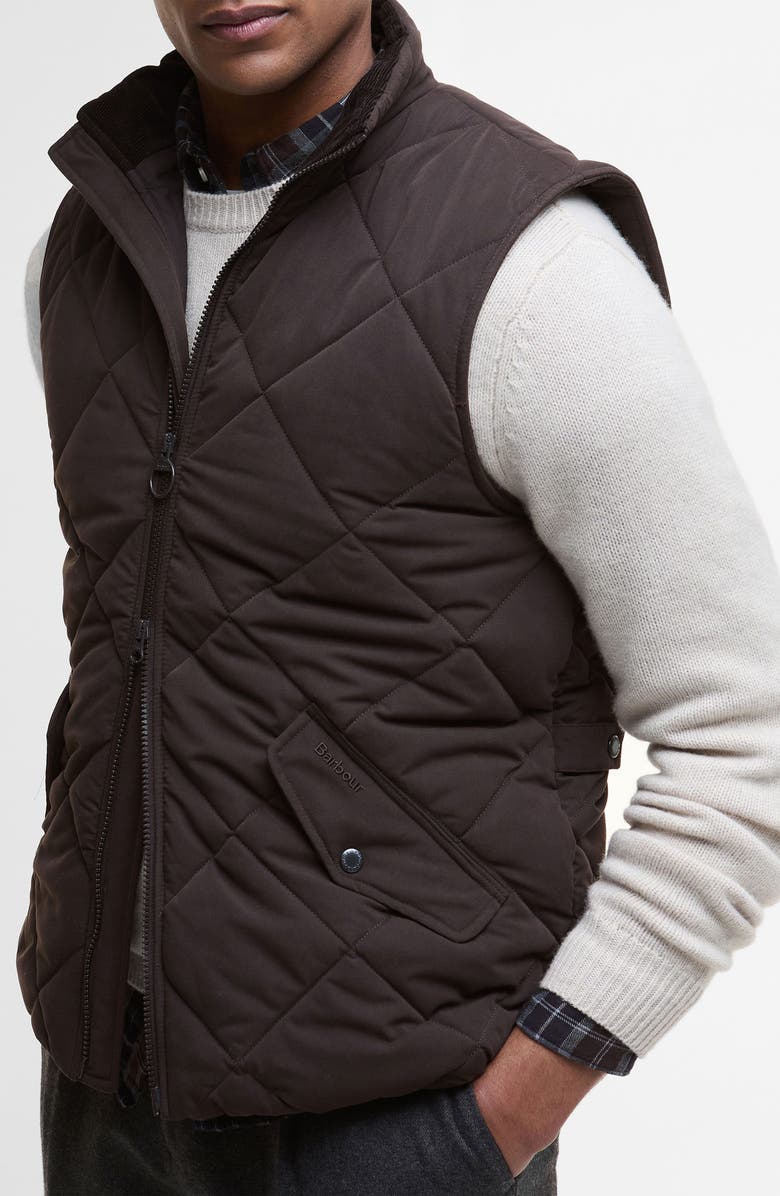 Barbour City Chelsea Quilted Vest, Alternate, color, Black Oak/ Midnight Oak