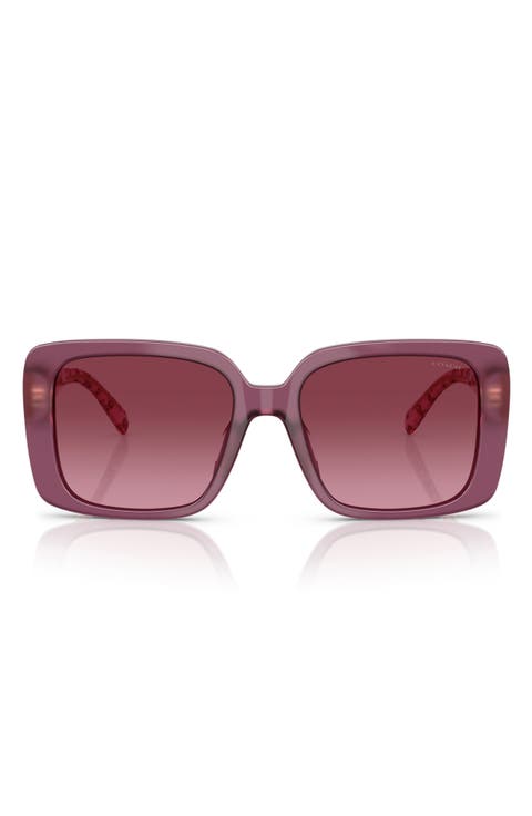 54mm Gradient Square Sunglasses