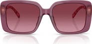 COACH 54mm Gradient Square Sunglasses
