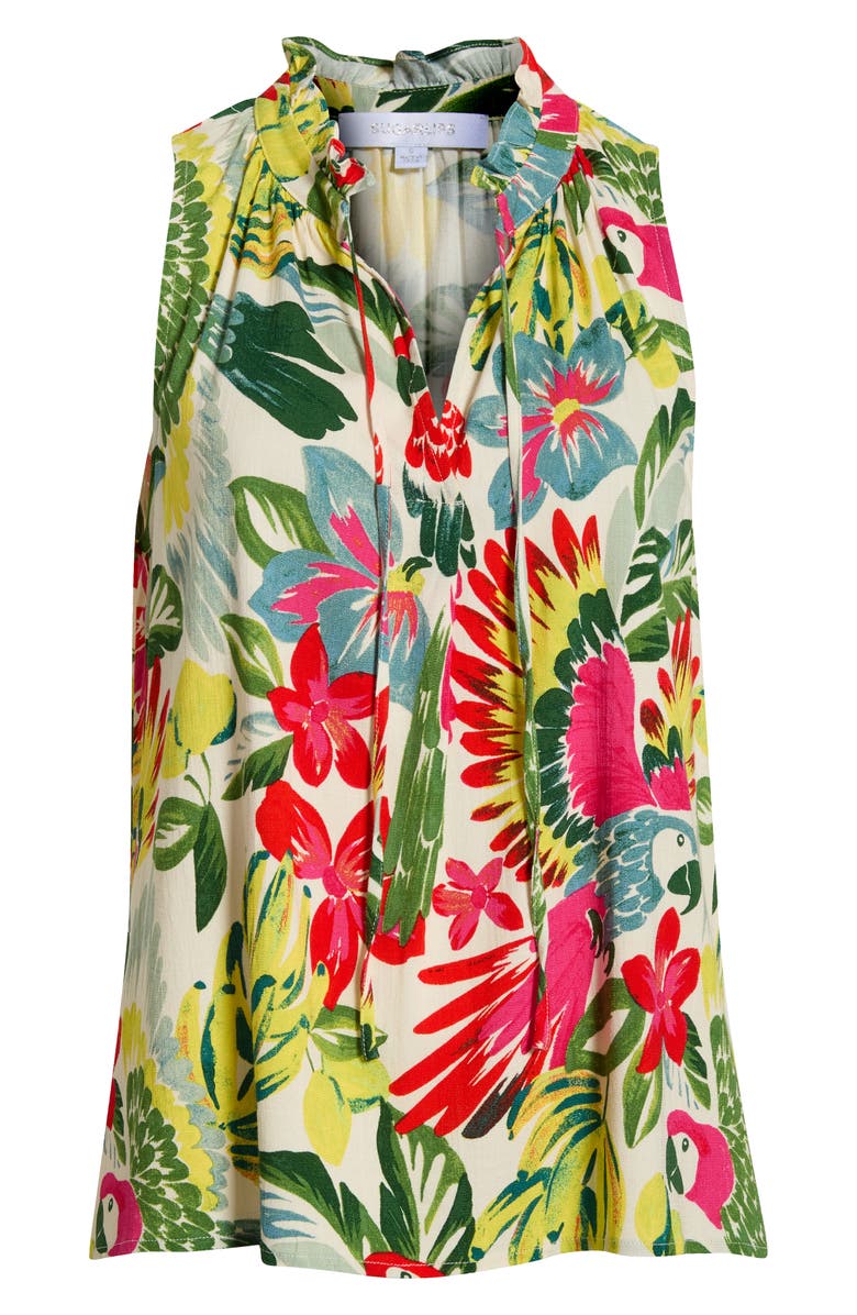 SUGARLIPS Wissa Miley Split Neck Sleeveless Top, Main, color, 