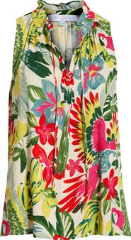 SUGARLIPS Wissa Miley Split Neck Sleeveless Top