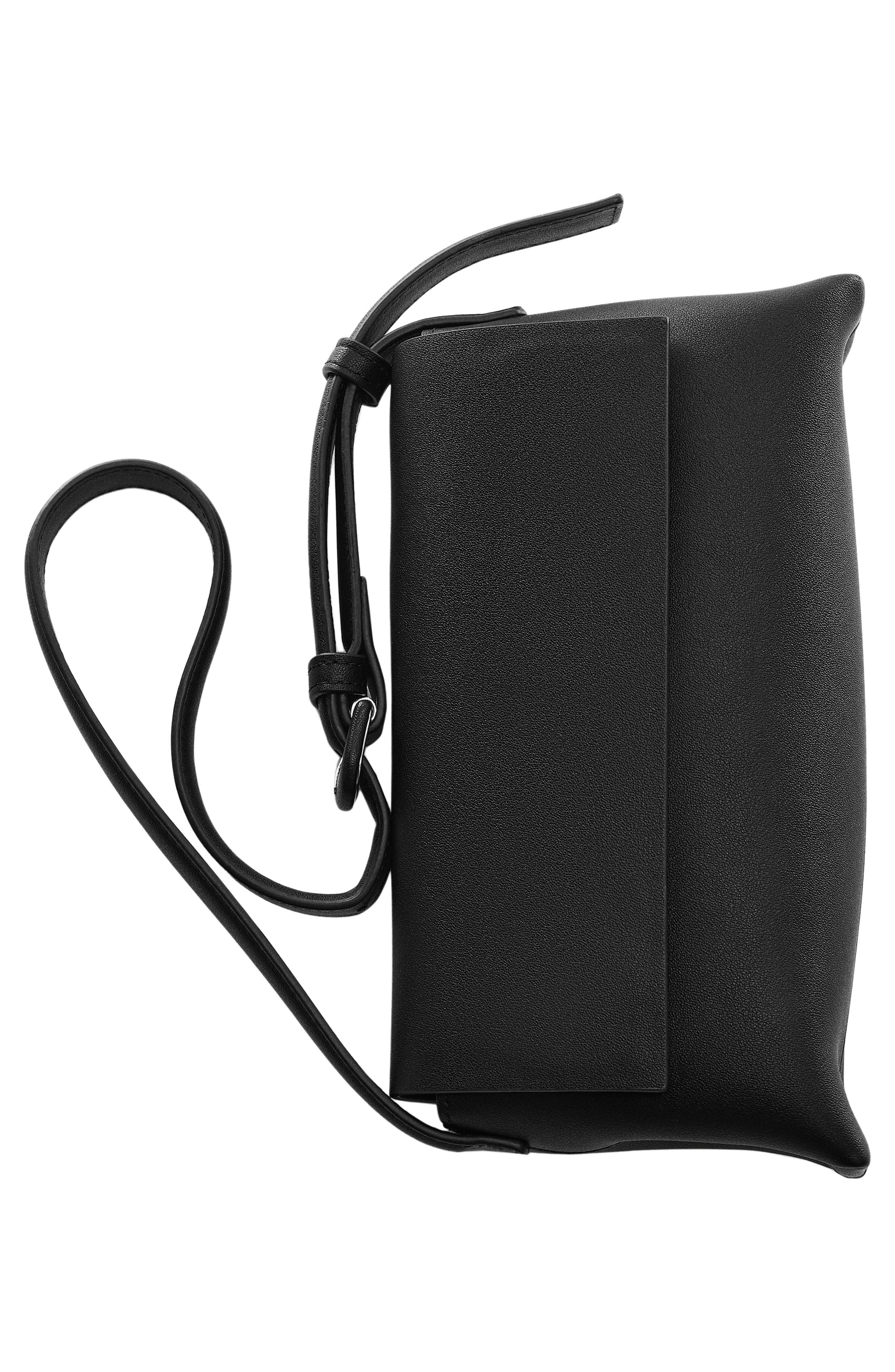 MANGO Faux Leather Shoulder Bag, Alternate, color, 