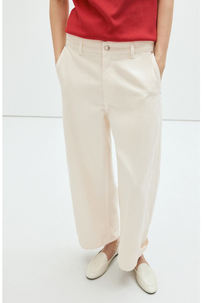 Balloon Crop Leg Jeans, Main, color, ECRU