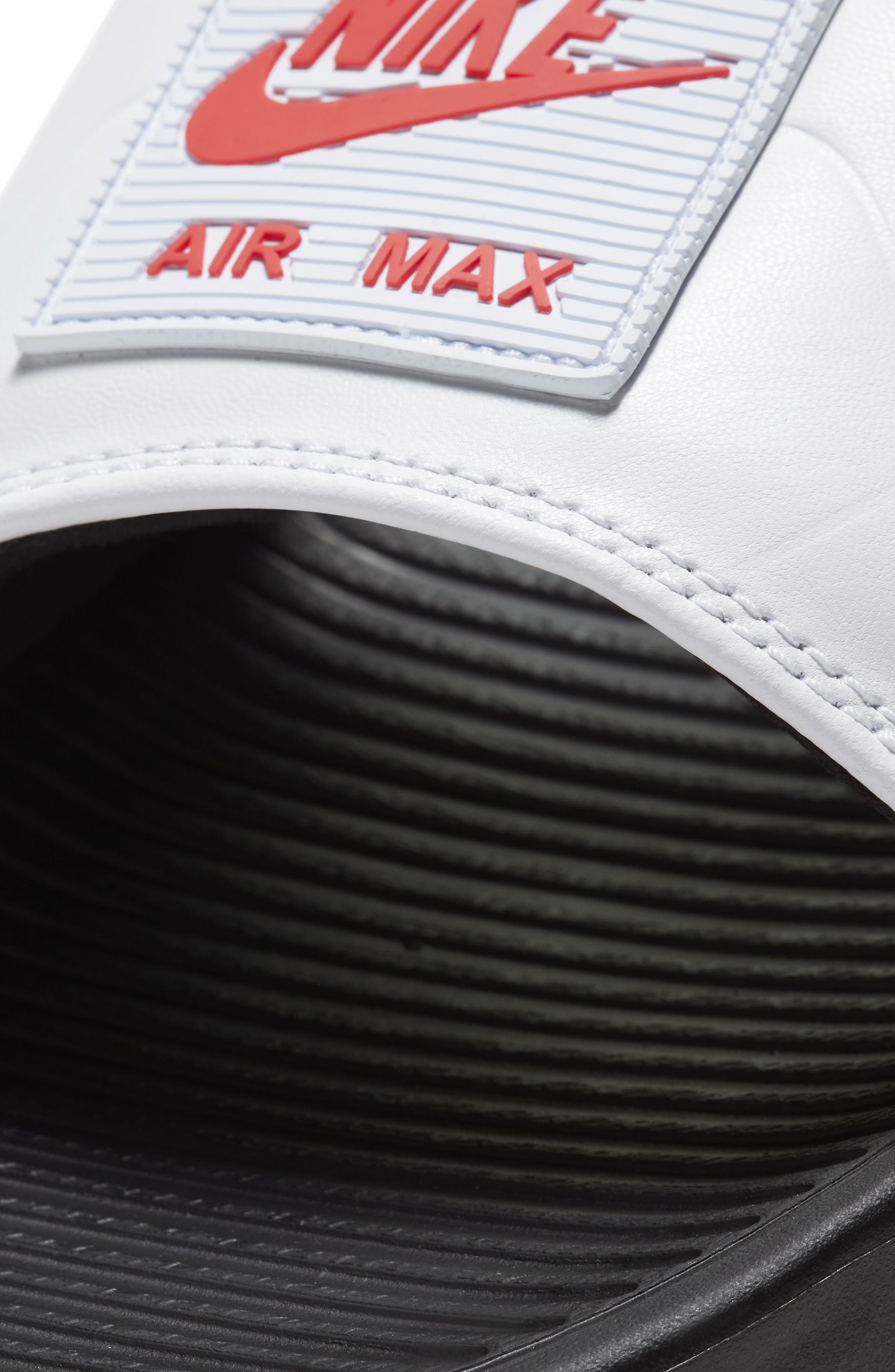 Air Max 90 Sport Slide, Alternate, color, BLACK/ CHILE RED/ WHITE