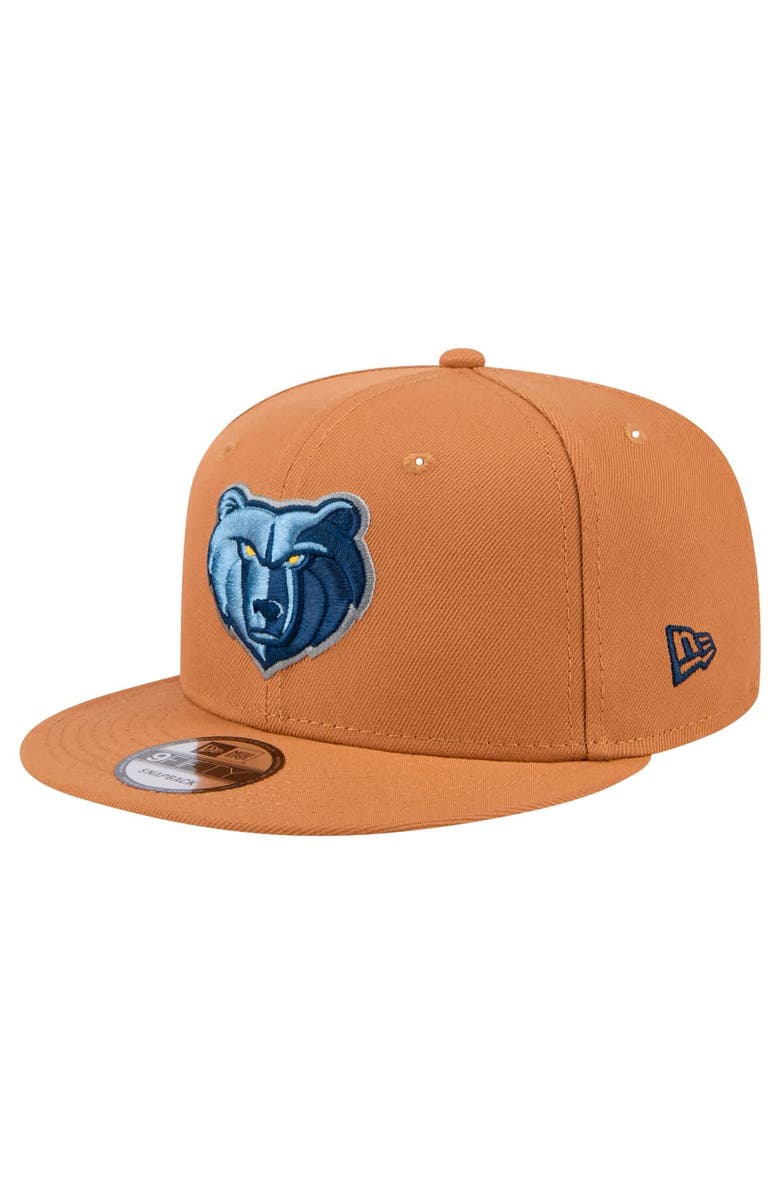New Era Men's New Era Tan Memphis Grizzlies Color Pack 9FIFTY Snapback Hat, Alternate, color, Tan