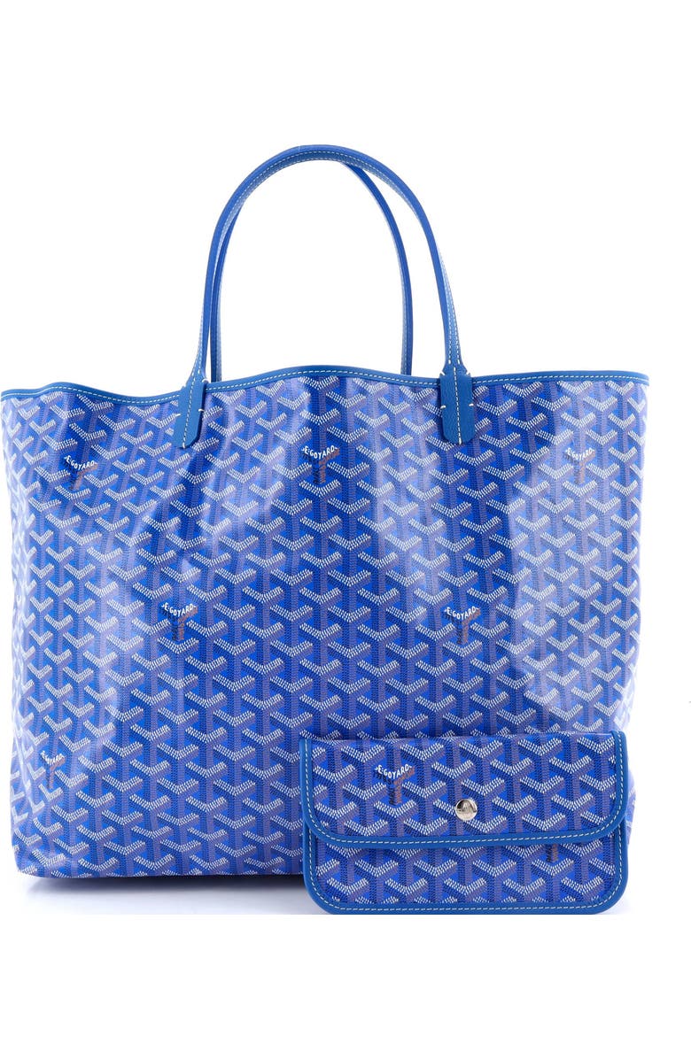 Pre-Owned Goyard Saint Louis Tote Coated Canvas PM, Alternate, color, Blue