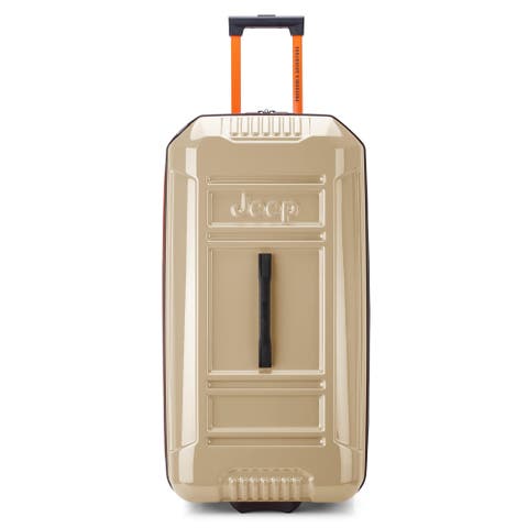 JH003B Checked-Large 30 Inch Hardside Expandable Luggage with Two Wheels