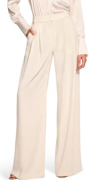 Ramy Brook Leslie Pleated High Waist Wide Leg Pants