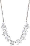 Nordstrom Cubic Zirconia Cluster Statement Necklace