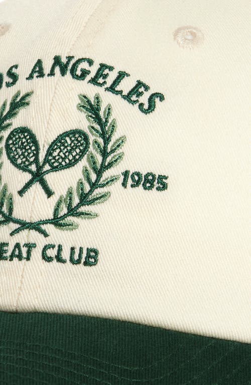 Shop American Needle Sweat Club Cotton Baseball Cap In Ivory/dark Green