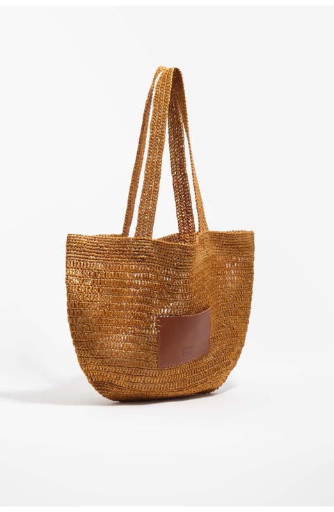Large plaited bag