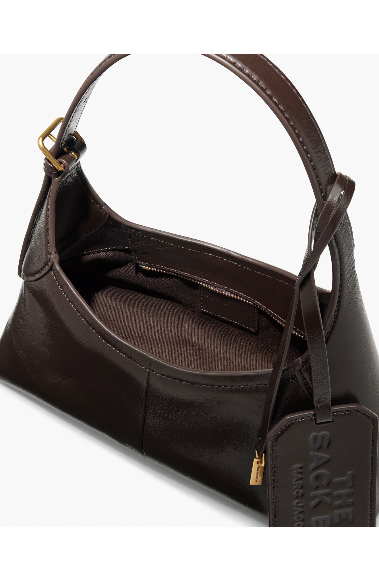 The Small Sack Bag Leather Hobo, Alternate, color, FONDANT