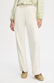 Sam Edelman Pintuck Wide Leg Trouser Jeans