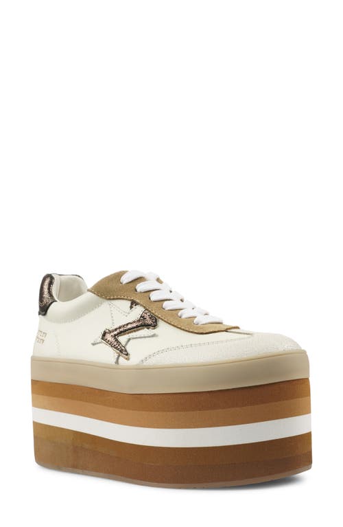Zigi Breelynn Platform Sneaker In Rust Suede