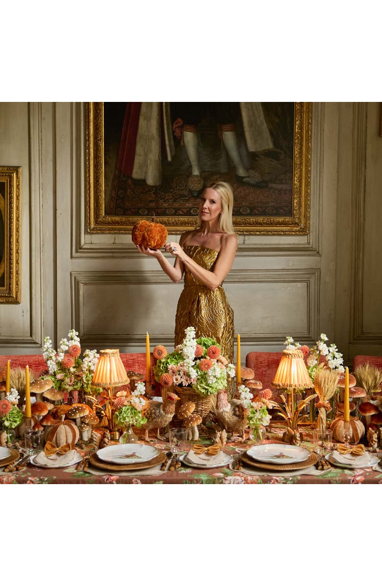 Mrs. Alice Eloise Linen Placemats, Alternate, color, Brown