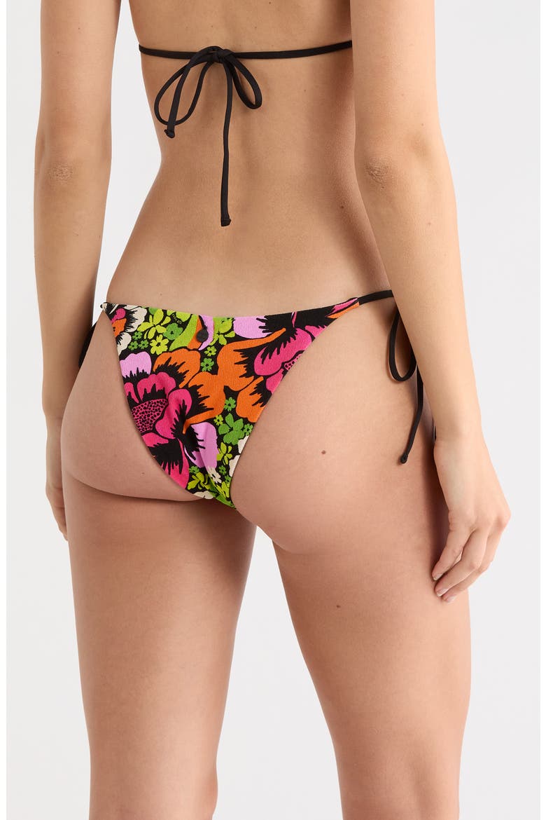 Blooming Side Tie Reversible Bikini Bottoms, Alternate, color, BLOOM