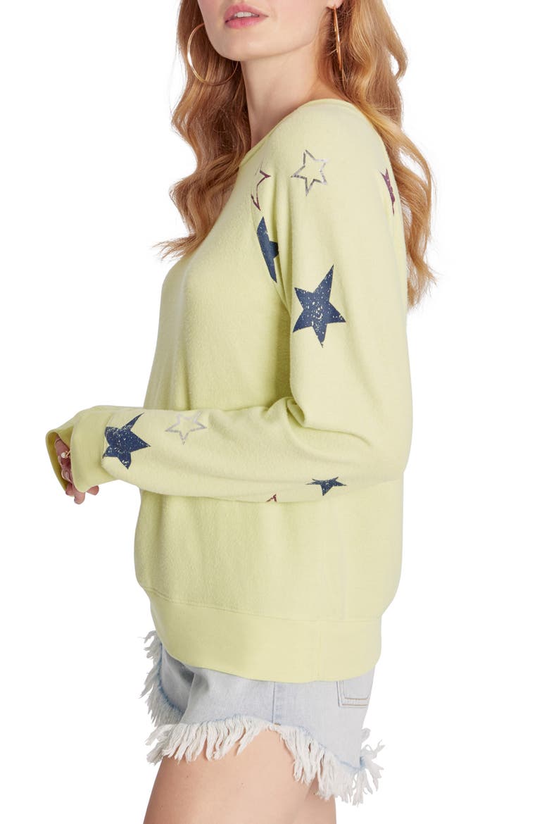 Raglan Sweatshirt, Alternate, color, SUNNY LIME