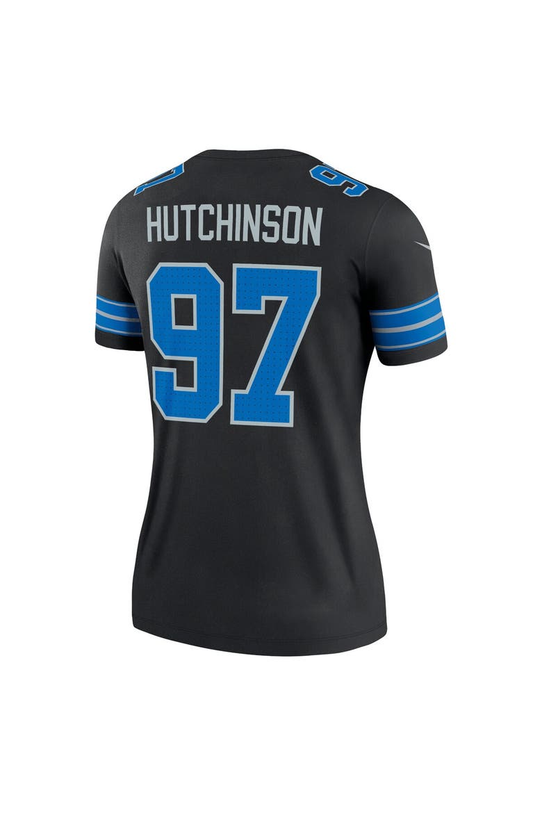 Women's Nike Aidan Hutchinson Black Detroit Lions Legend Jersey, Alternate, color, Black