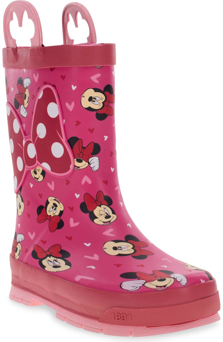 Western Chief Kids' Minnie Love Waterproof Rain Boot, Main, color,