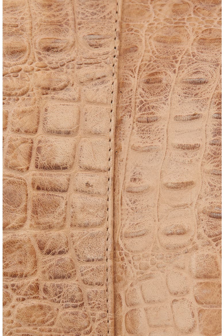 Leather Corset Belt, Alternate, color, CROC TAN