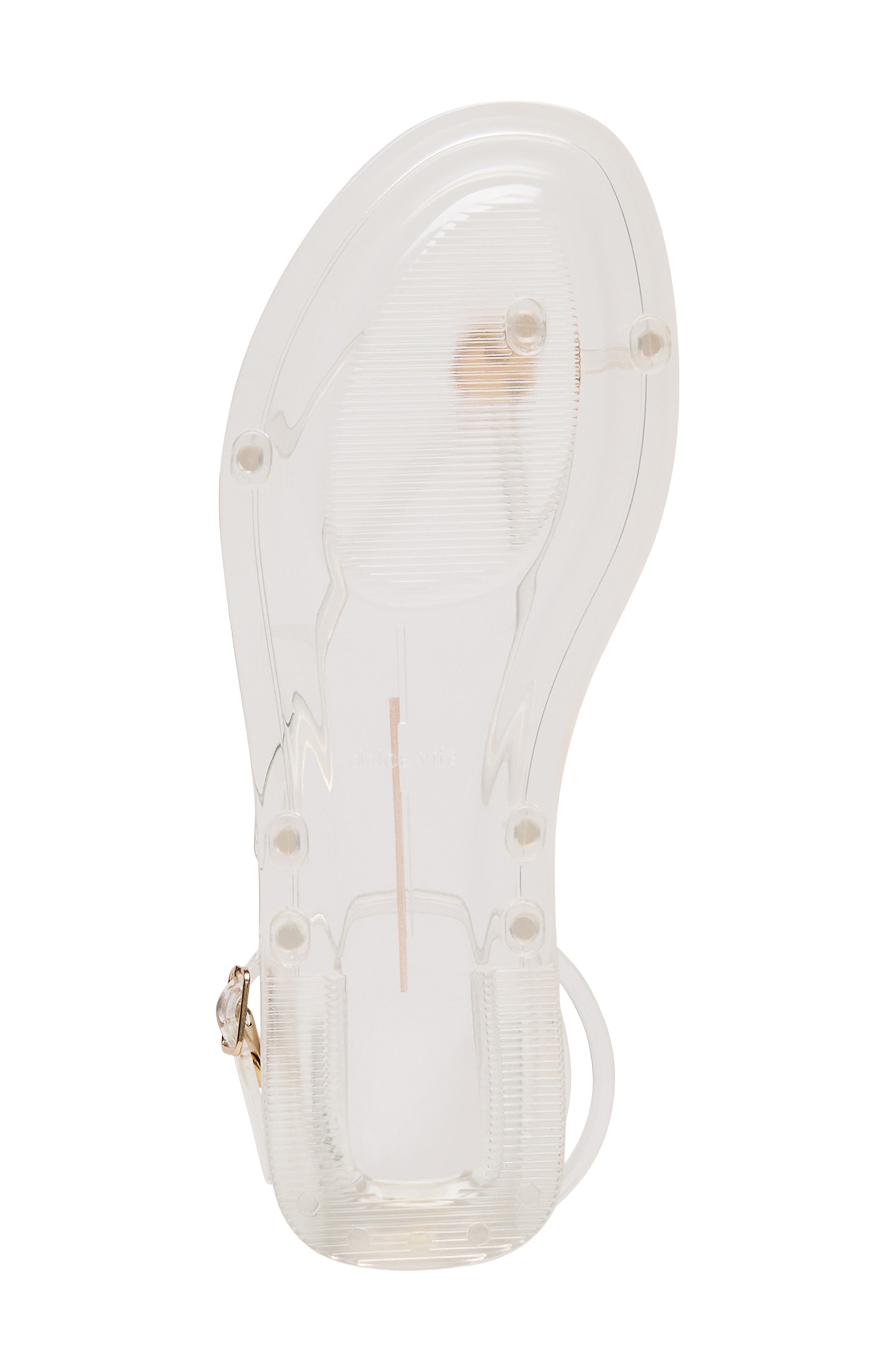 Dolce Vita Kenley Ankle Strap Jelly Sandal, Alternate, color, Crystal