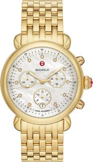 MICHELE CSX Diamond Embellished Bracelet Watch, 38mm - 0.03 ctw