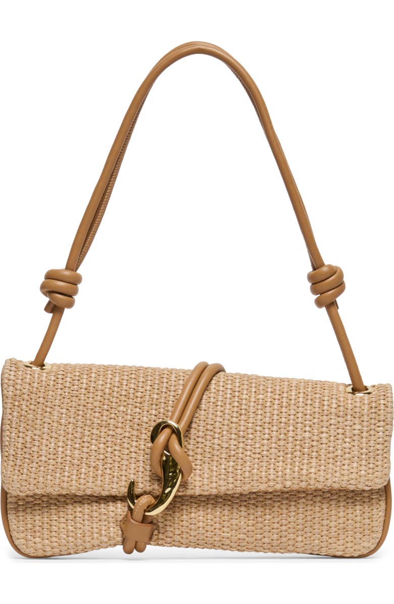 Dolce Vita Alice Raffia Shoulder Bag, Main, color, Tan