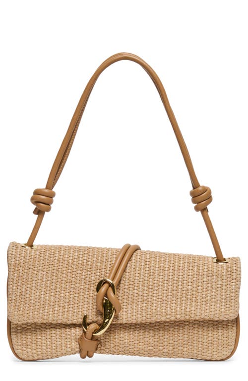 Dolce Vita Alice Raffia Shoulder Bag in Tan at Nordstrom