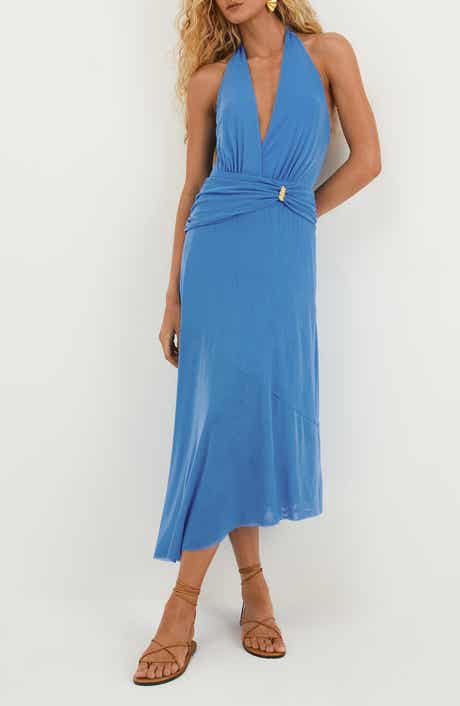 Solid Zita Cover-Up Maxi Dress
