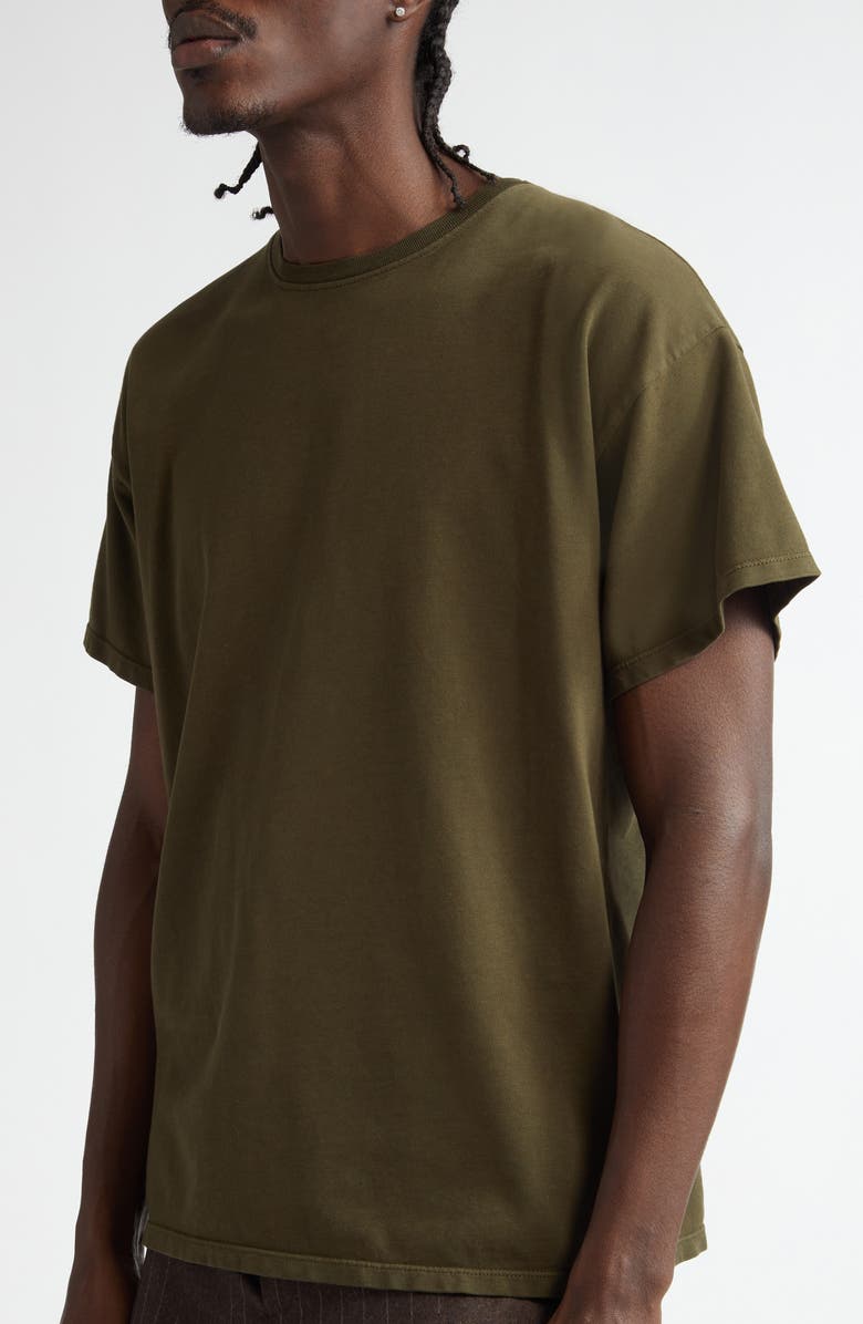 The Elder Statesman Pica Cotton & Cashmere T-Shirt, Alternate, color, 303 New Olive