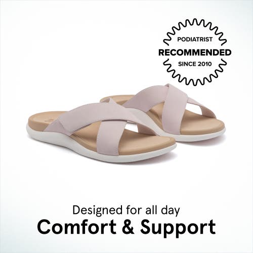 Abeo Laguna Slide In Pink Leather - Regular