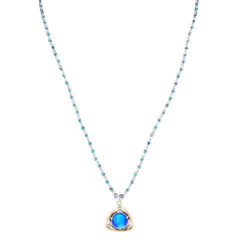 Vintage Blue Mary-2 Necklace