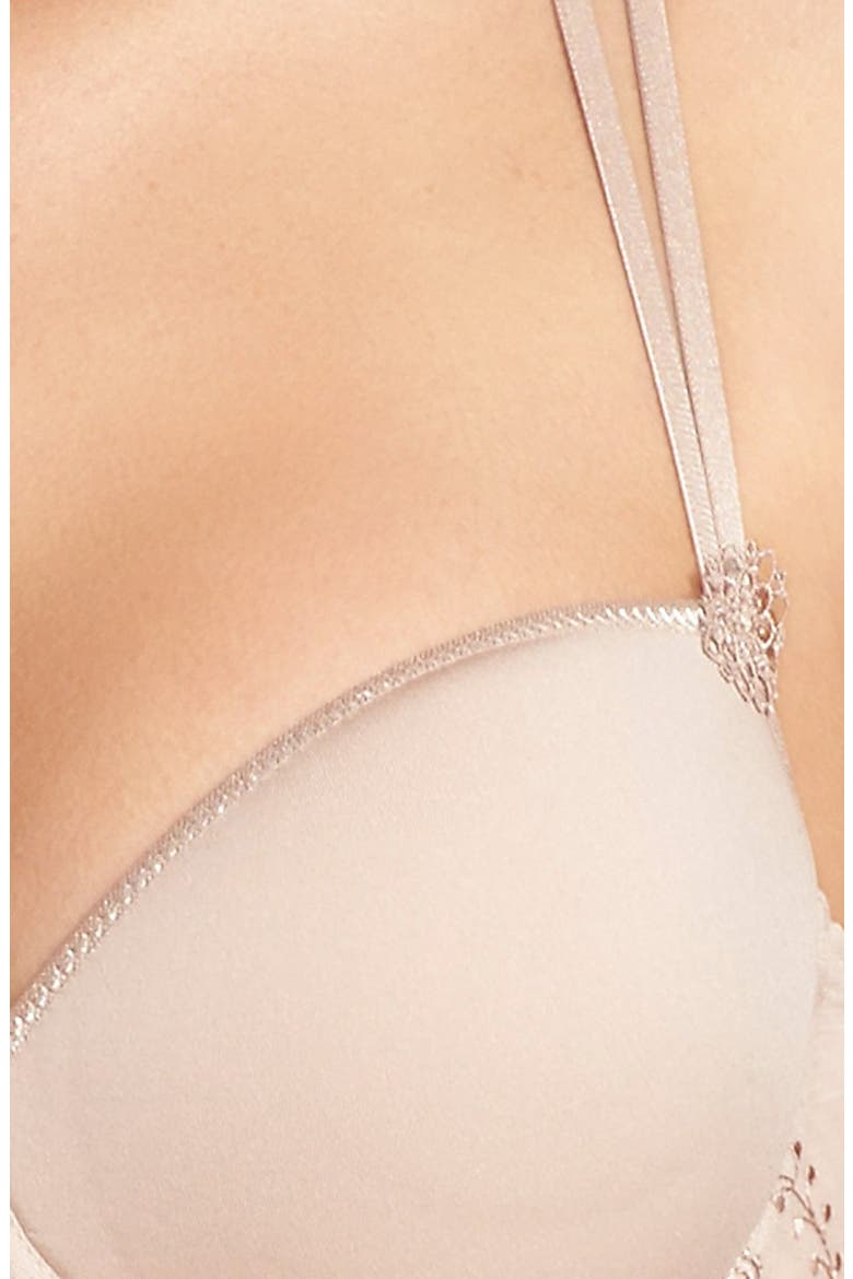 Delice 3D Molded Underwire Demi Bra, Alternate, color, NUDE