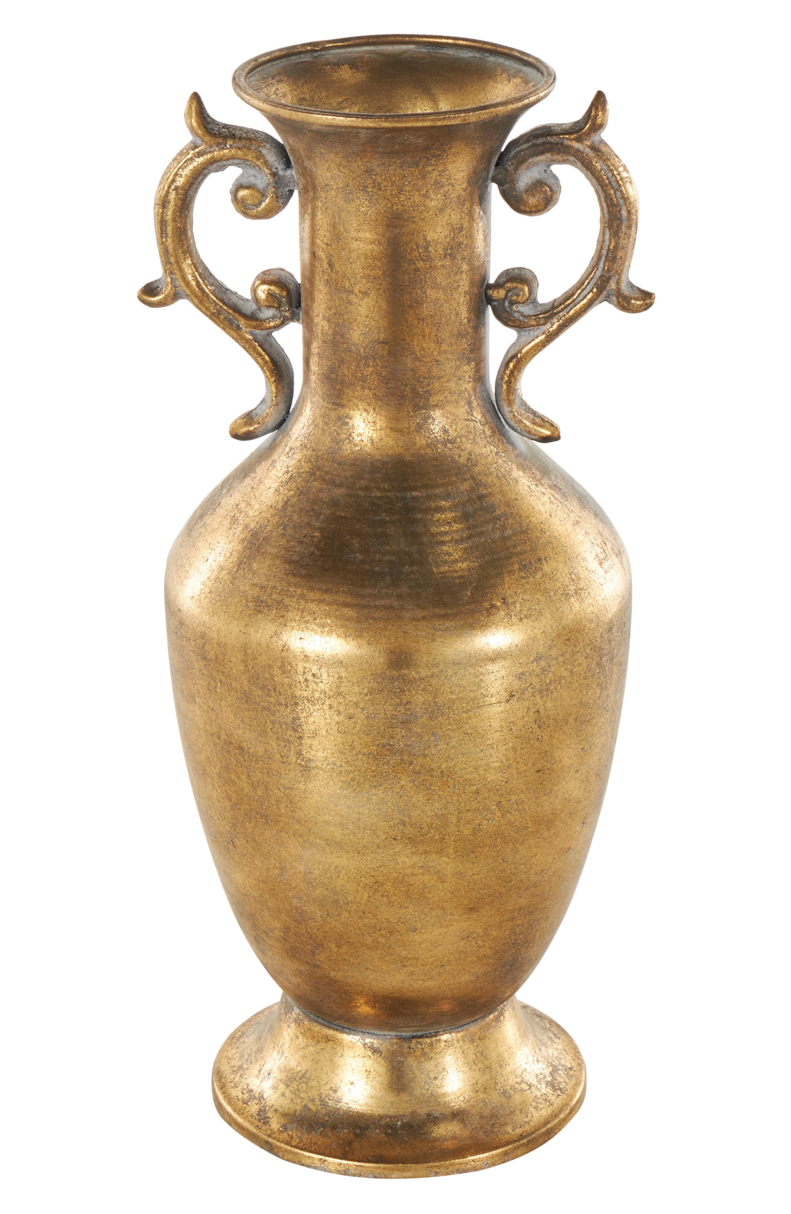 VIVIAN LUNE HOME Antiqued Metal Vase