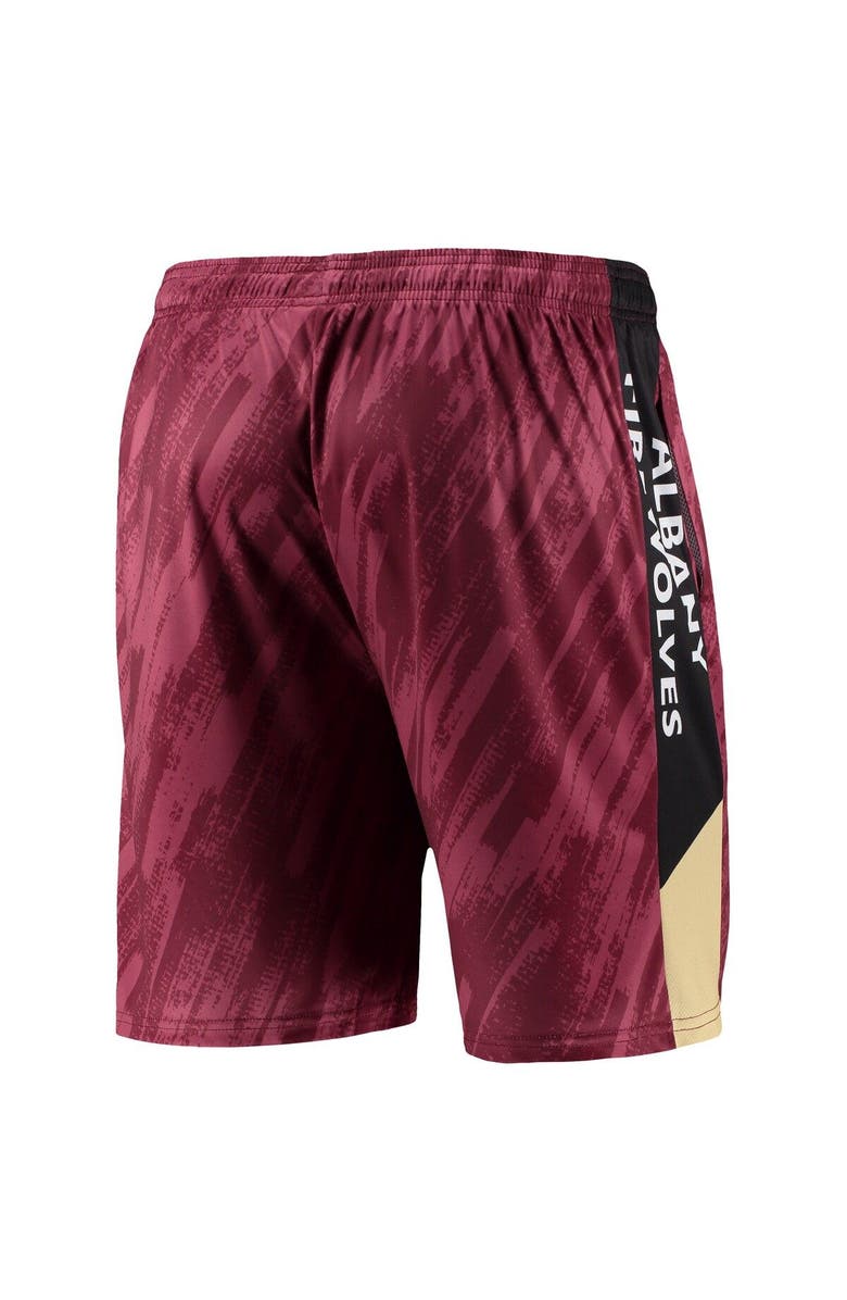 FOCO Men's FOCO Maroon Albany FireWolves Static Mesh Shorts, Alternate, color, Maroon
